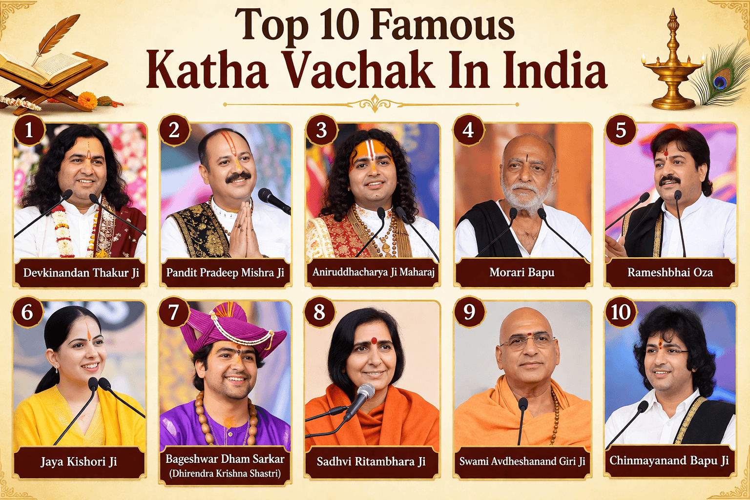 Top 10 Famous Katha Vachak In India