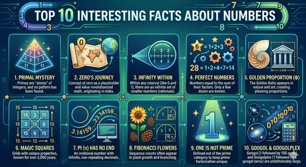 Top 10 Interesting Facts About Numbers