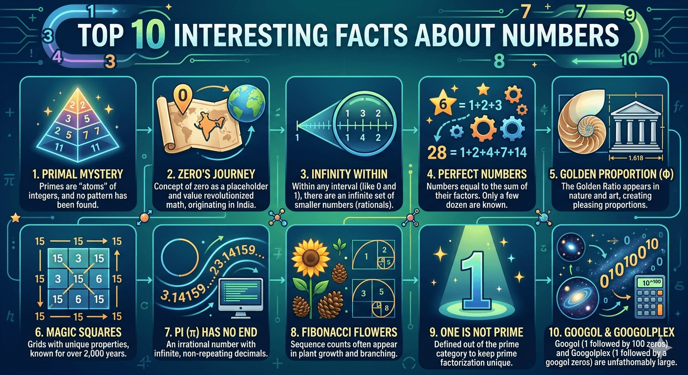 Top 10 Interesting Facts About Numbers