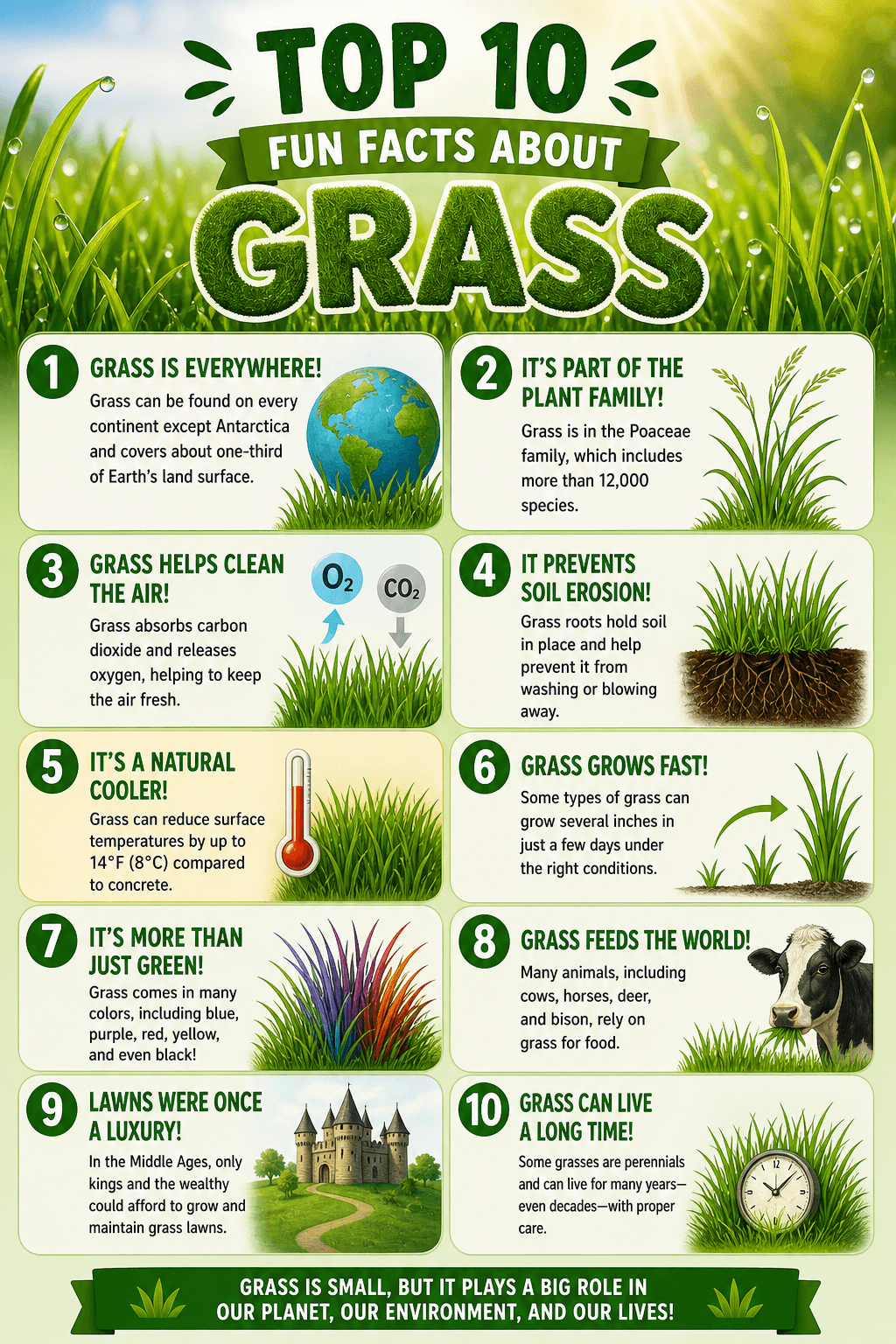 10 Fun Facts About Grass