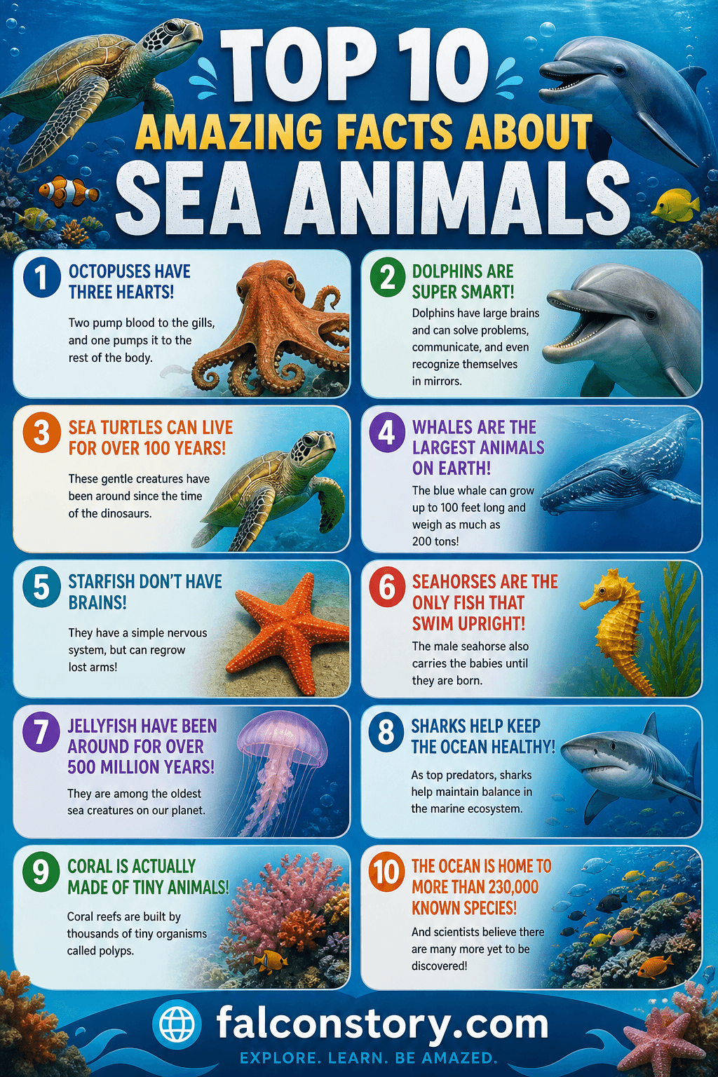 Top 10 Amazing Facts About Sea Animals