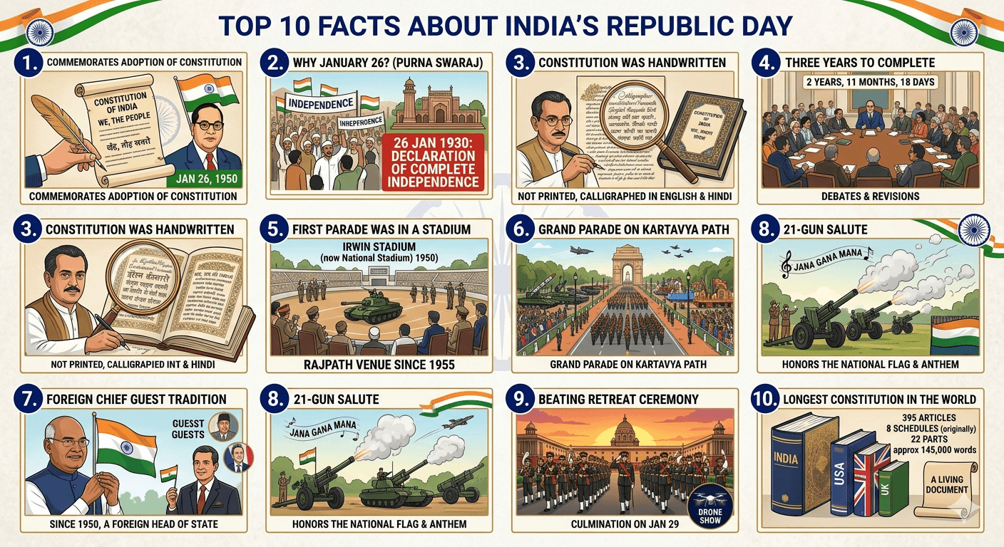 Top 10 Facts About India’s Republic Day