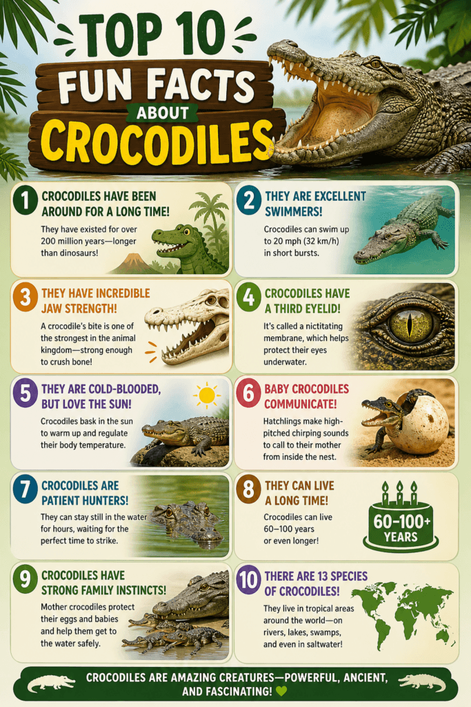 Top 10 Fun Facts About Crocodiles