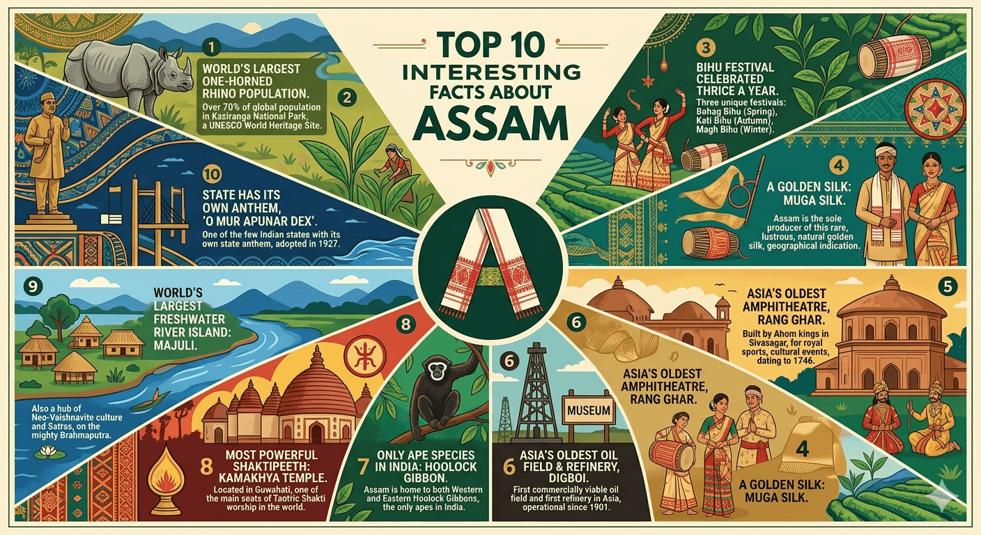 Top 10 Interesting Facts About Assam