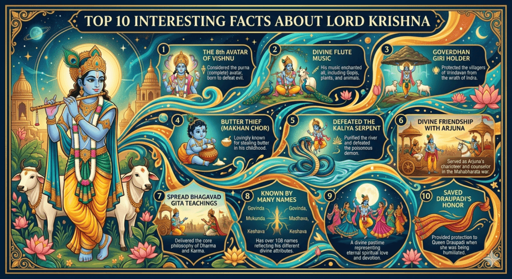 Top 10 Interesting Facts About Lord Krishna
