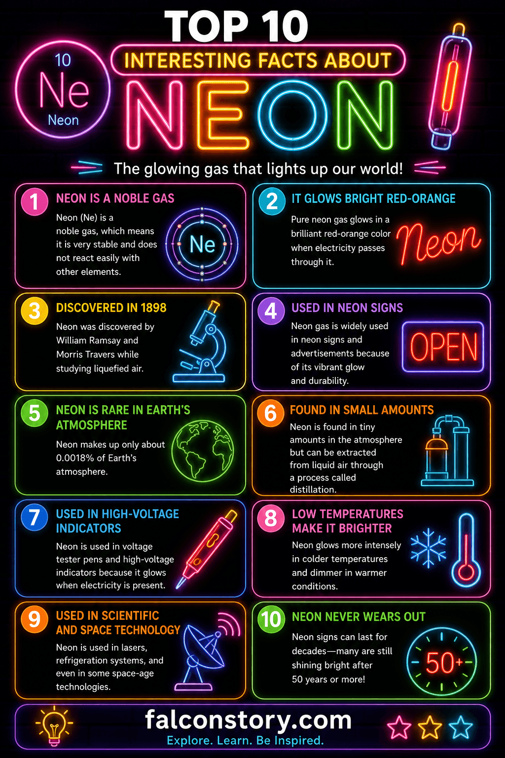 Top 10 Interesting Facts About Neon